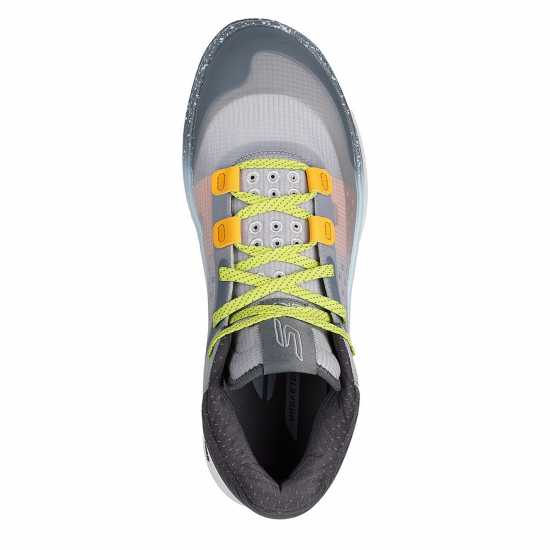 Skechers Basketball Skx Resagrip Trainers Mens Сиво/Бяло 