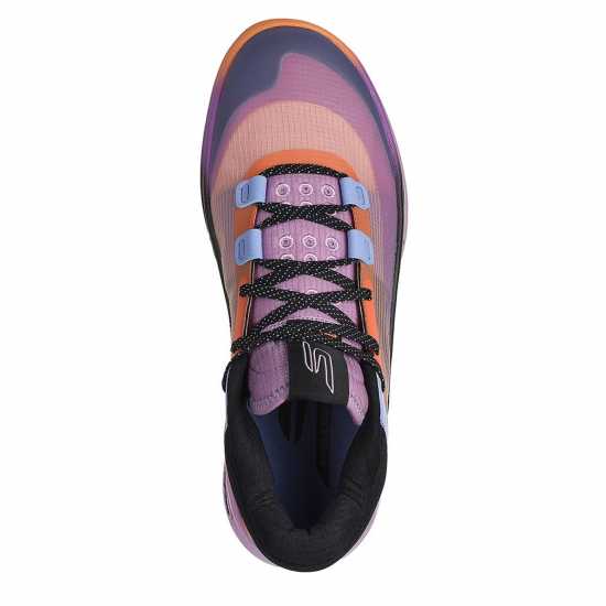 Skechers Basketball Skx Resagrip Trainers Mens Лилаво/Оранжево 