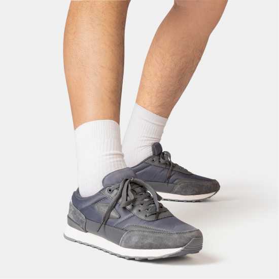 Kappa Dr Trainers Mens Dark Grey 