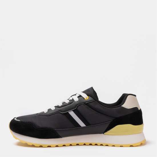 Kappa Dr Trainers Mens Black/Yellow 
