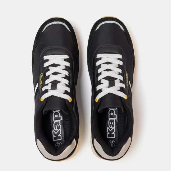 Kappa Dr Trainers Mens Black/Yellow 