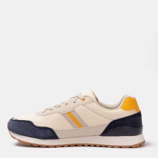 Kappa Dr Trainers Mens Beige/Navy Kappa Dr Trainers Mens Beige/Navy