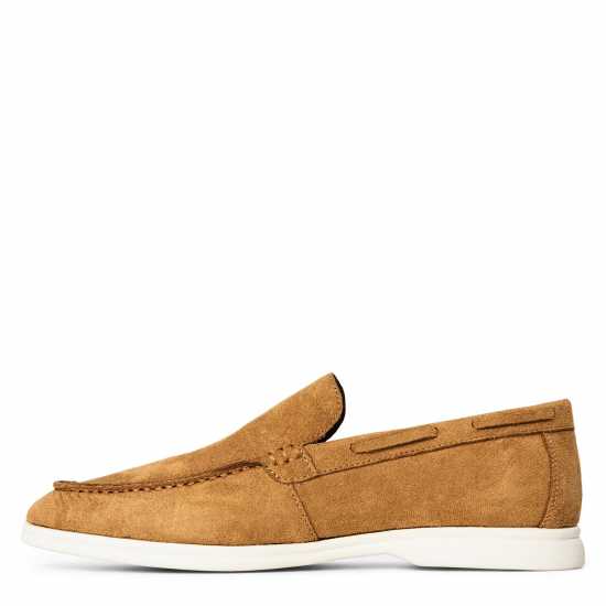 Wheres That From Mens Suede Slip On Easy Loafer Beige Suede 
