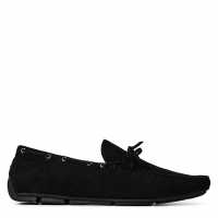 Men's Suede Slip On Lace Detail Loafers  