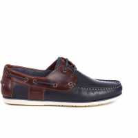Barbour Capstan Boat Shoes Navy/Brown NY71 