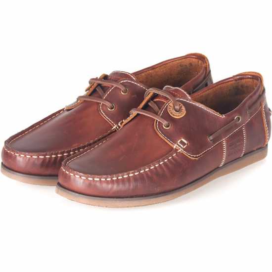 Barbour Capstan Boat Shoes Mahogany BR73 