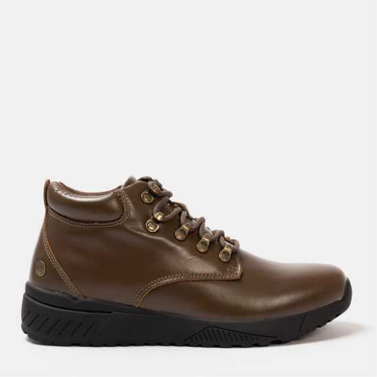 Donnay Мъжки Боти Leather Casual Chukka Boots Mens Brown Мъжки боти и ботуши