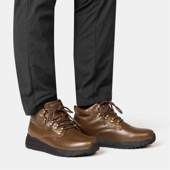 Donnay Мъжки Боти Leather Casual Chukka Boots Mens Brown Мъжки боти и ботуши