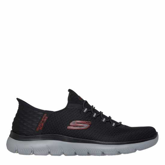 Skechers Slip-Ins: Summits - High Range Mens Черно/Червено/Сиво Skechers Slip-Ins: Summits - High Range Mens Черно/Червено/Сиво