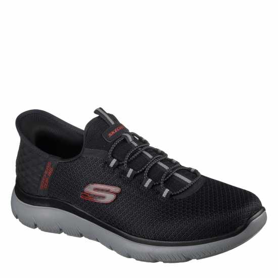 Skechers Slip-Ins: Summits - High Range Mens Черно/Червено/Сиво Skechers Slip-Ins: Summits - High Range Mens Черно/Червено/Сиво