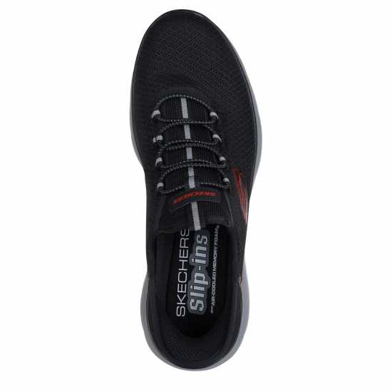 Skechers Slip-Ins: Summits - High Range Mens Черно/Червено/Сиво Skechers Slip-Ins: Summits - High Range Mens Черно/Червено/Сиво