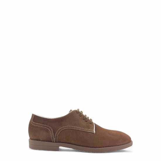 Firetrap Men's Arthur Derby Shoes Тъмно кафяв велур 