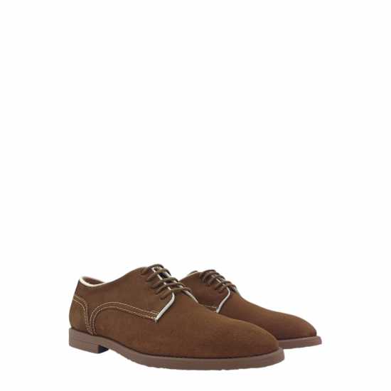 Firetrap Men's Arthur Derby Shoes Тъмно кафяв велур 