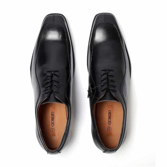 Мъжки обувки Giorgio Leather Oxford Dress Formal Men Shoes Черно Giorgio Leather Oxford Dress Formal Men Shoes Черно Мъжки обувки