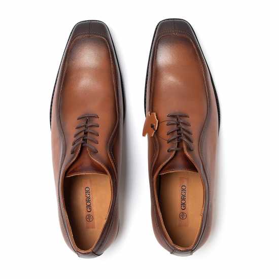 Мъжки обувки Giorgio Leather Oxford Dress Formal Men Shoes Кафяво Giorgio Leather Oxford Dress Formal Men Shoes Кафяво Мъжки обувки