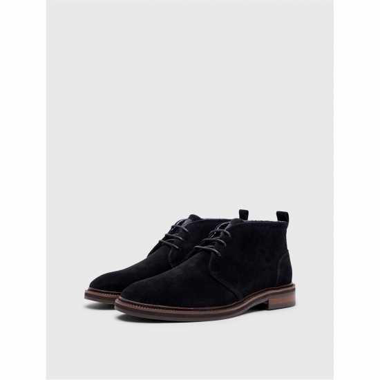 Pretty Green Мъжки Боти Men's Handley Chukka Boots Черно 