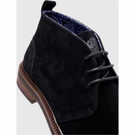 Pretty Green Мъжки Боти Men's Handley Chukka Boots Черно 