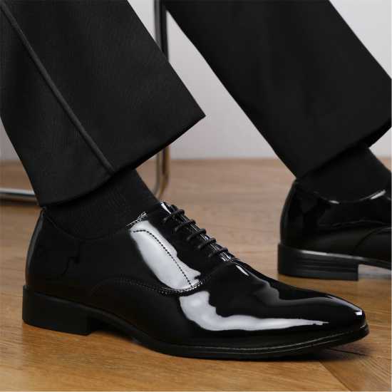 Wheres That From Wheres Oxford Lace Up Formal Classic Dress Shoe Черен Патент Wheres That From Wheres Oxford Lace Up Formal Classic Dress Shoe Черен Патент