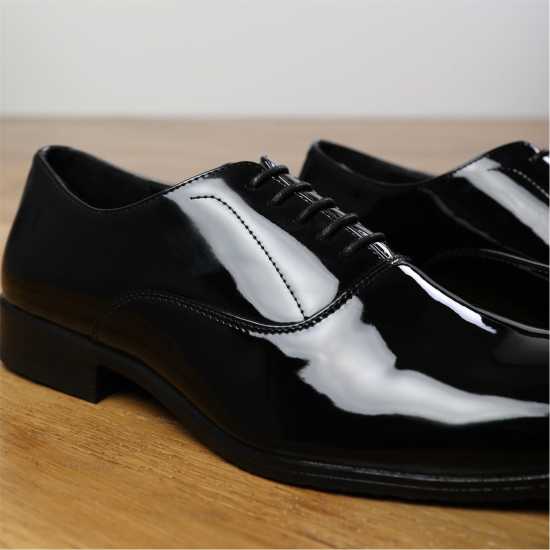 Wheres That From Wheres Oxford Lace Up Formal Classic Dress Shoe Черен Патент Wheres That From Wheres Oxford Lace Up Formal Classic Dress Shoe Черен Патент