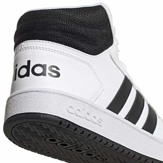 Adidas Hoops 3.0 Mid Classic Vintage Shoes Mens White/Nvy/Red Мъжки баскетболни маратонки