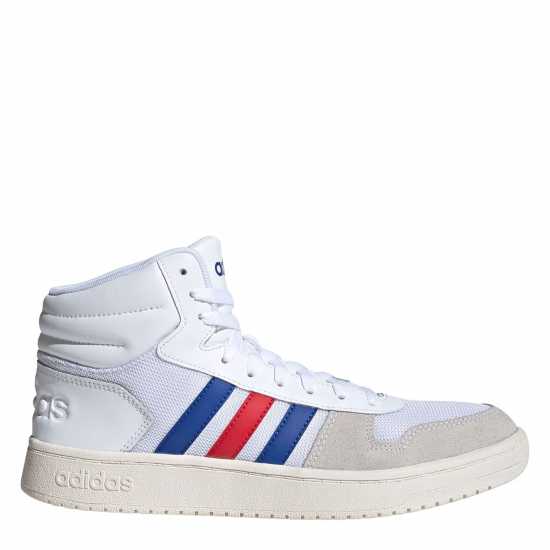 Adidas Hoops 3.0 Mid Classic Vintage Shoes Mens White/Royal/Red Мъжки баскетболни маратонки