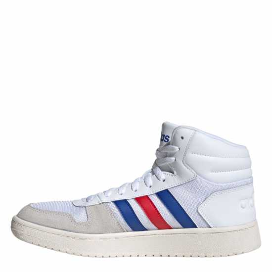 Adidas Hoops 3.0 Mid Classic Vintage Shoes Mens White/Royal/Red Мъжки баскетболни маратонки