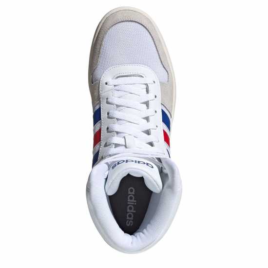 Adidas Hoops 3.0 Mid Classic Vintage Shoes Mens White/Royal/Red Мъжки баскетболни маратонки