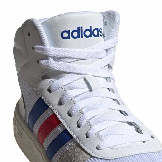 Adidas Hoops 3.0 Mid Classic Vintage Shoes Mens White/Royal/Red Мъжки баскетболни маратонки