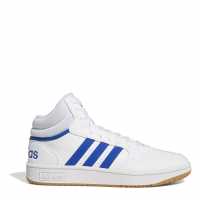 Adidas Hoops 3.0 Mid Classic Vintage Shoes Mens White/Blue/Gum Мъжки баскетболни маратонки