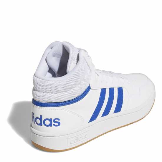 Adidas Hoops 3.0 Mid Classic Vintage Shoes Mens White/Blue/Gum Мъжки баскетболни маратонки