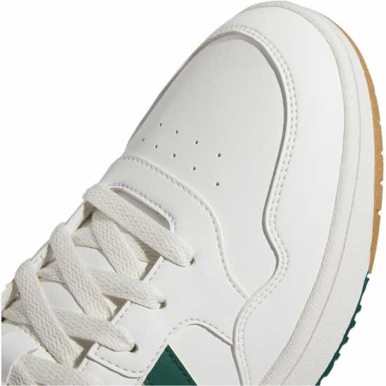 Adidas Hoops 3.0 Mid Classic Vintage Shoes Mens White/Green Мъжки баскетболни маратонки