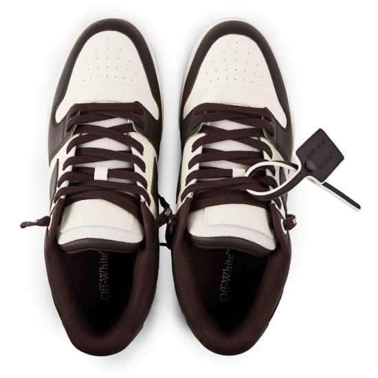 Off White Men's Out Of Office Classic Trainers, Trademark Branding Chocolate Cream 