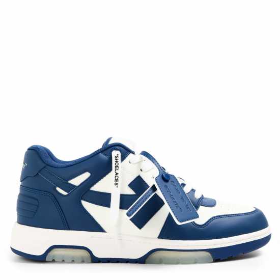 Off White Men's Out Of Office Classic Trainers, Trademark Branding Royal Blue 