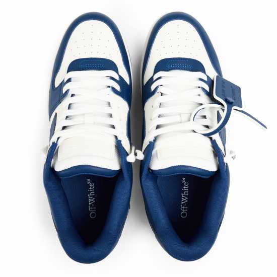 Off White Men's Out Of Office Classic Trainers, Trademark Branding Royal Blue 