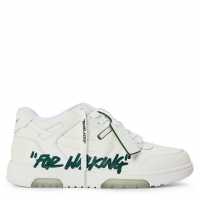 Off White Men's Out Of Office Classic Trainers, Trademark Branding White/Green 