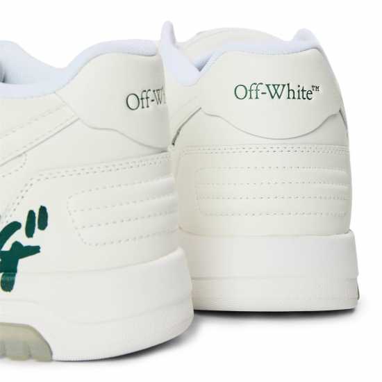 Off White Men's Out Of Office Classic Trainers, Trademark Branding White/Green 