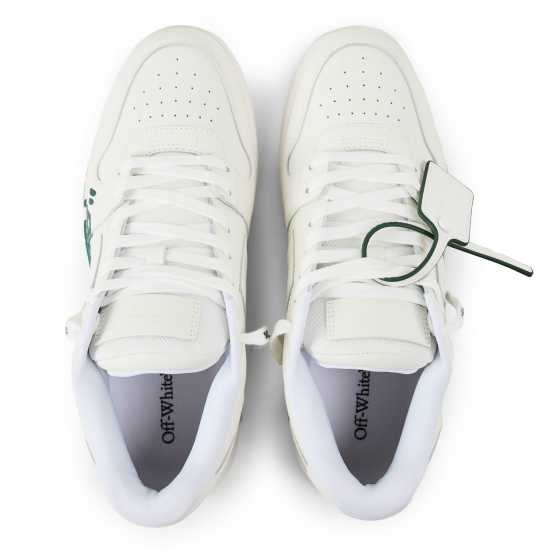 Off White Men's Out Of Office Classic Trainers, Trademark Branding White/Green 
