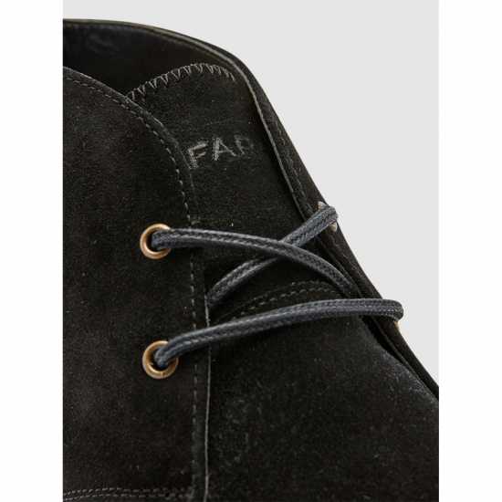 Мъжки Боти Farah Briggs Desert Boots Черно замъчено Мъжки боти и ботуши