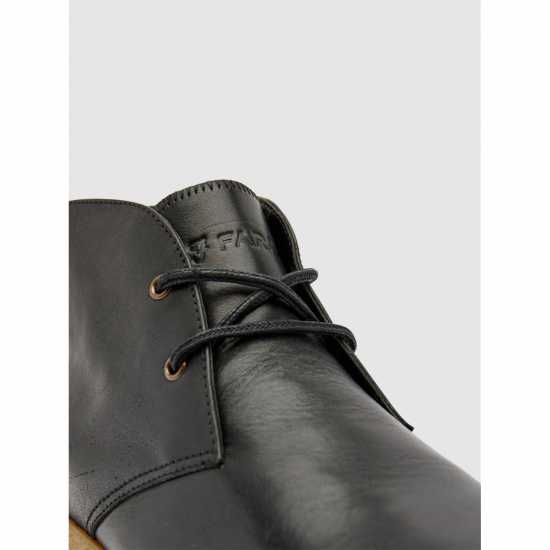 Мъжки Боти Farah Jonah Chukka Boots Black Leather Мъжки боти и ботуши