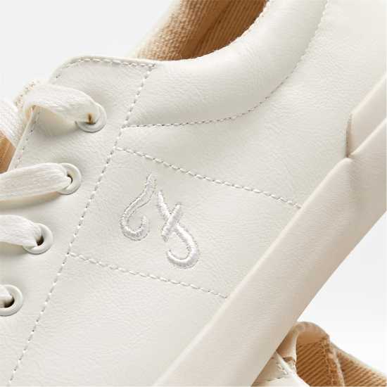 Farah Men's Dallas Vulcanised Low-Top Trainers Бяло 