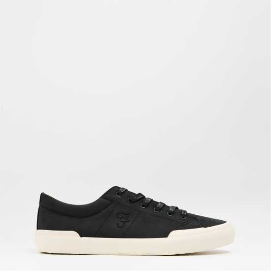 Farah Men's Dallas Vulcanised Low-Top Trainers Черно 