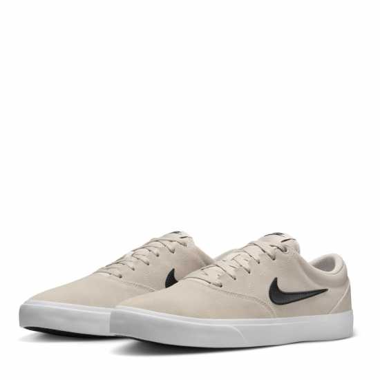 Nike Charge Low Suede Shoes Mens Бяло/Черно 
