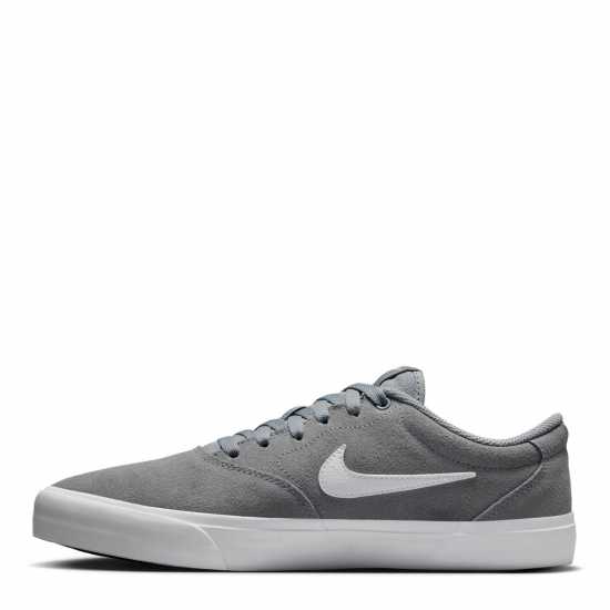Nike Charge Low Suede Shoes Mens Сиво/Бяло Nike Charge Low Suede Shoes Mens Сиво/Бяло