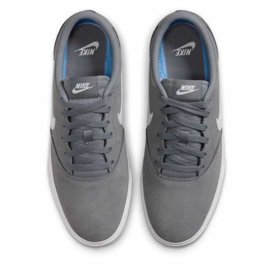 Nike Charge Low Suede Shoes Mens Сиво/Бяло Nike Charge Low Suede Shoes Mens Сиво/Бяло