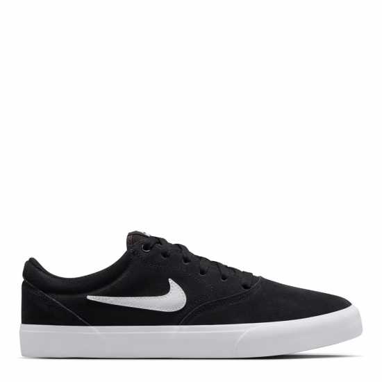 Nike Charge Low Suede Shoes Mens Черно/Бяло 
