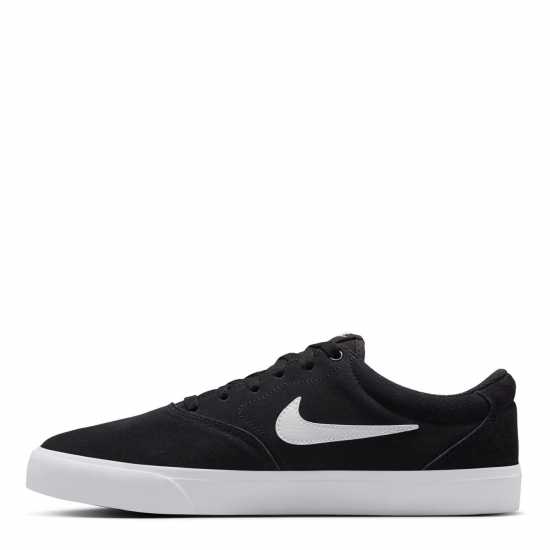 Nike Charge Low Suede Shoes Mens Черно/Бяло 