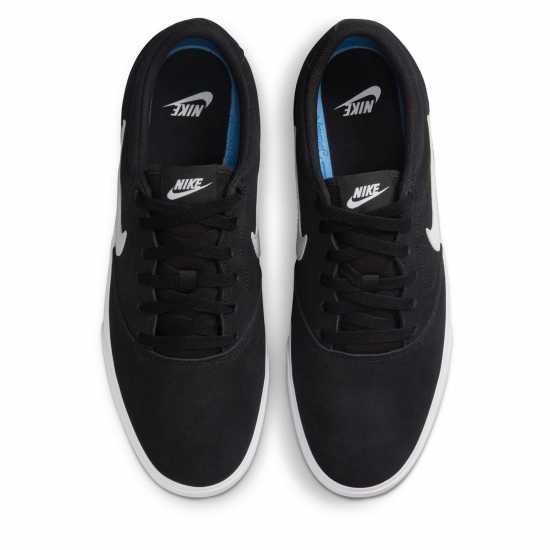 Nike Charge Low Suede Shoes Mens Черно/Бяло 