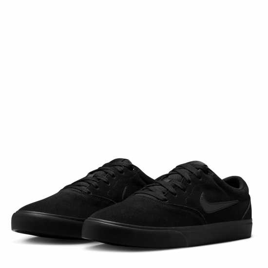 Nike Charge Low Suede Shoes Mens Черно/Черно 