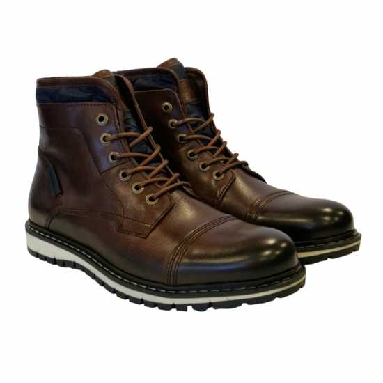 Мъжки боти и ботуши Firetrap Мъжки Кожени Боти Aubin Mess Boots Mens Кафяво Firetrap Мъжки Кожени Боти Aubin Mess Boots Mens Кафяво Мъжки боти и ботуши