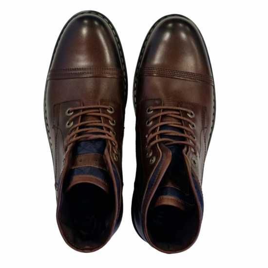 Мъжки боти и ботуши Firetrap Мъжки Кожени Боти Aubin Mess Boots Mens Кафяво Firetrap Мъжки Кожени Боти Aubin Mess Boots Mens Кафяво Мъжки боти и ботуши